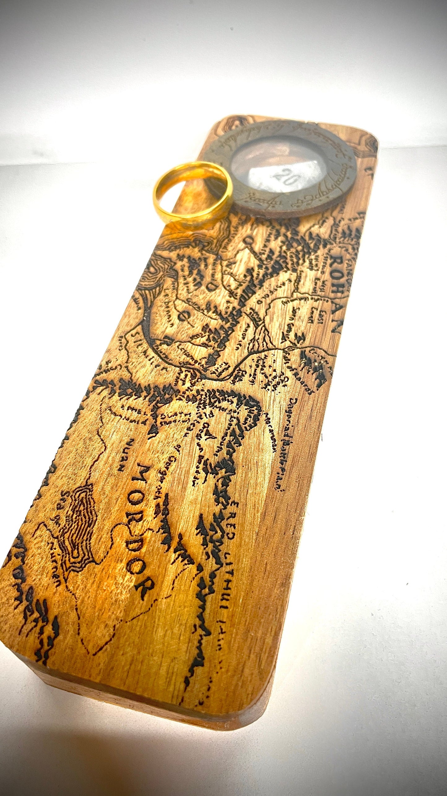 LOTR inspired Dice box, Dice Storage, D&D, Dungeons and Dragons, TTRPG, Personal Gamer Gift, Pathfinder, Gandalf, Lord of the Rings Dice Box